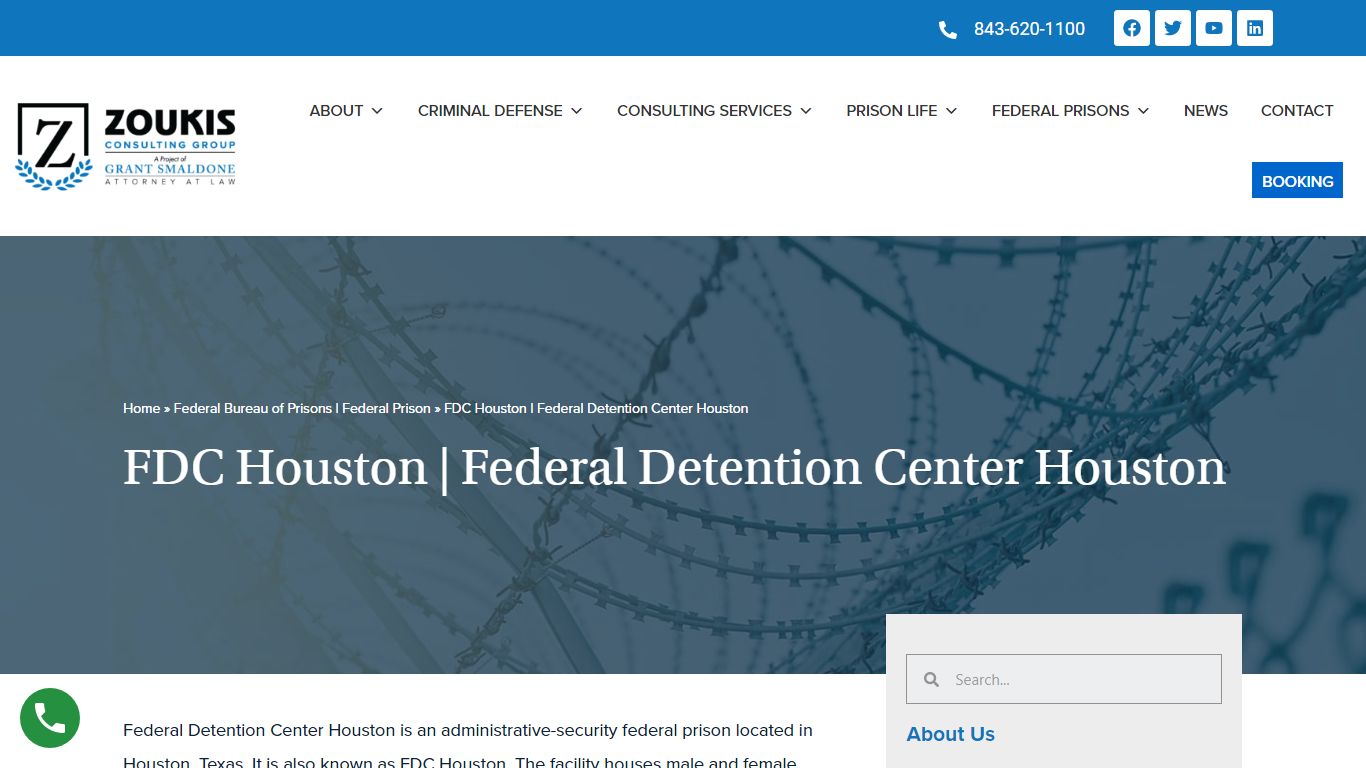 FDC Houston - Federal Detention Center Houston - Zoukis Consulting Group